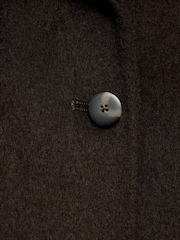 Mango Brown Wool Jacket With Buttons - Image 7 of 7