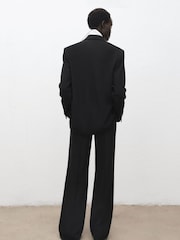 Mango Black Suit Jacket With Pockets - Image 2 of 7