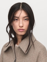 Mango Natural Wool Bomber Jacket - Image 5 of 7