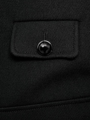 Mango Black Jacket With Jewel-Button Strip Collar - Image 6 of 6