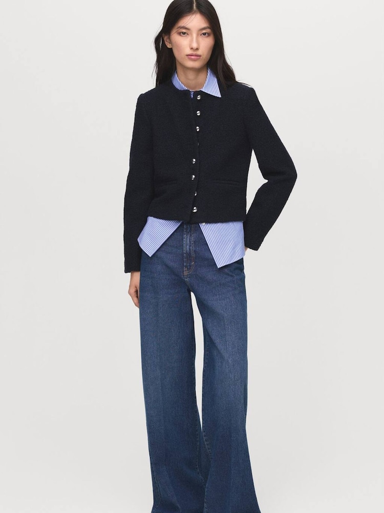 Mango Blue Eloisa Jacket - Image 1 of 6