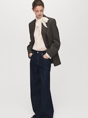 Mango Sky Blue Low-Rise Wide-Leg Jeans - Image 3 of 6
