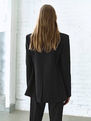 Mango Grey Pinstripe Suit Jacket - Image 2 of 6