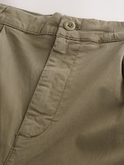 Sand Regular Tapered Fit Summerweight Twin Pleat Chino Trousers - Image 9 of 10