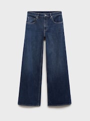 Mango Blue Low-Rise Wide-Leg Jeans - Image 6 of 6