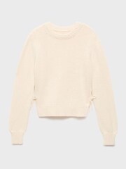 Mango White Lazos Sweater - Image 5 of 6