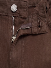 Mango Brown Danila Wide Leg High-Rise Jeans - Image 6 of 6