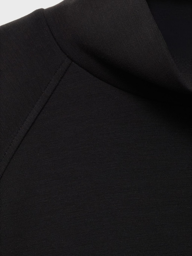 Mango Black High Collar Sweatshirt - Image 6 of 6