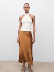 Mango Brown Skirt Mia - Image 1 of 7