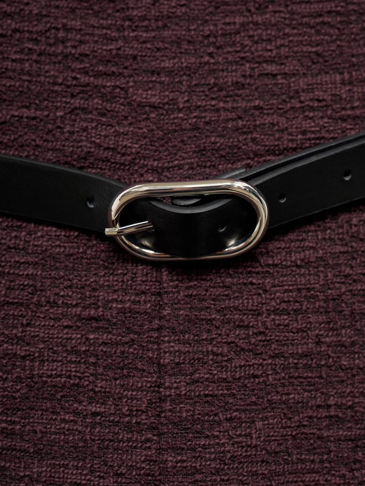 Mango Red Marl Jumpsuit With Belt - Image 6 of 6 Mango Red Marl Jumpsuit With Belt - Image 6 of 6
