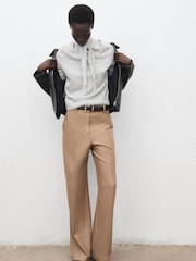 Mango Grey Knot Detail Turtleneck Jumper - Image 3 of 6