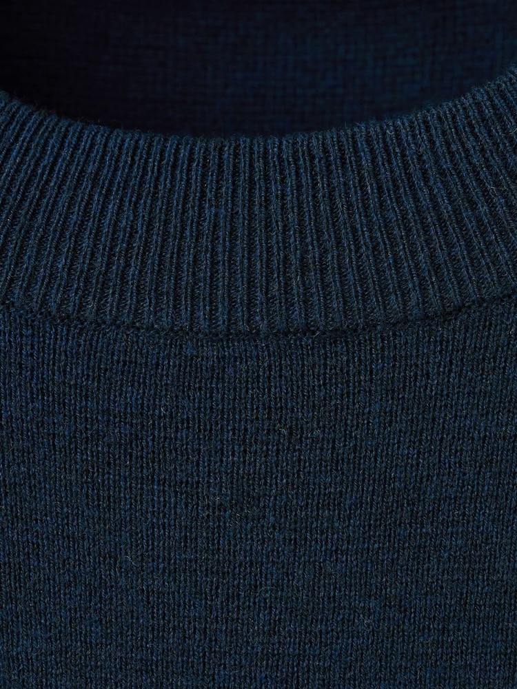 Mango Blue Knitted Wool Blend Sweater - Image 7 of 7
