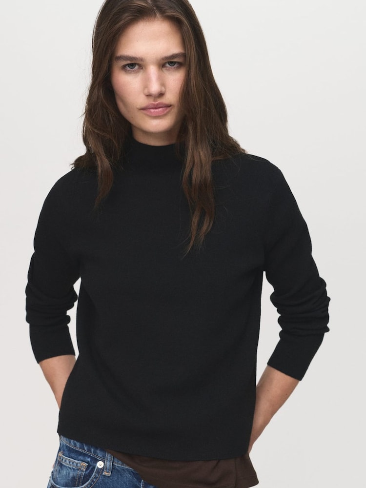 Mango Black Sweater Chimney - Image 1 of 6