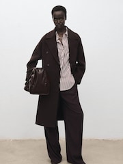 Mango White Pocket Striped Shirt - Image 4 of 7