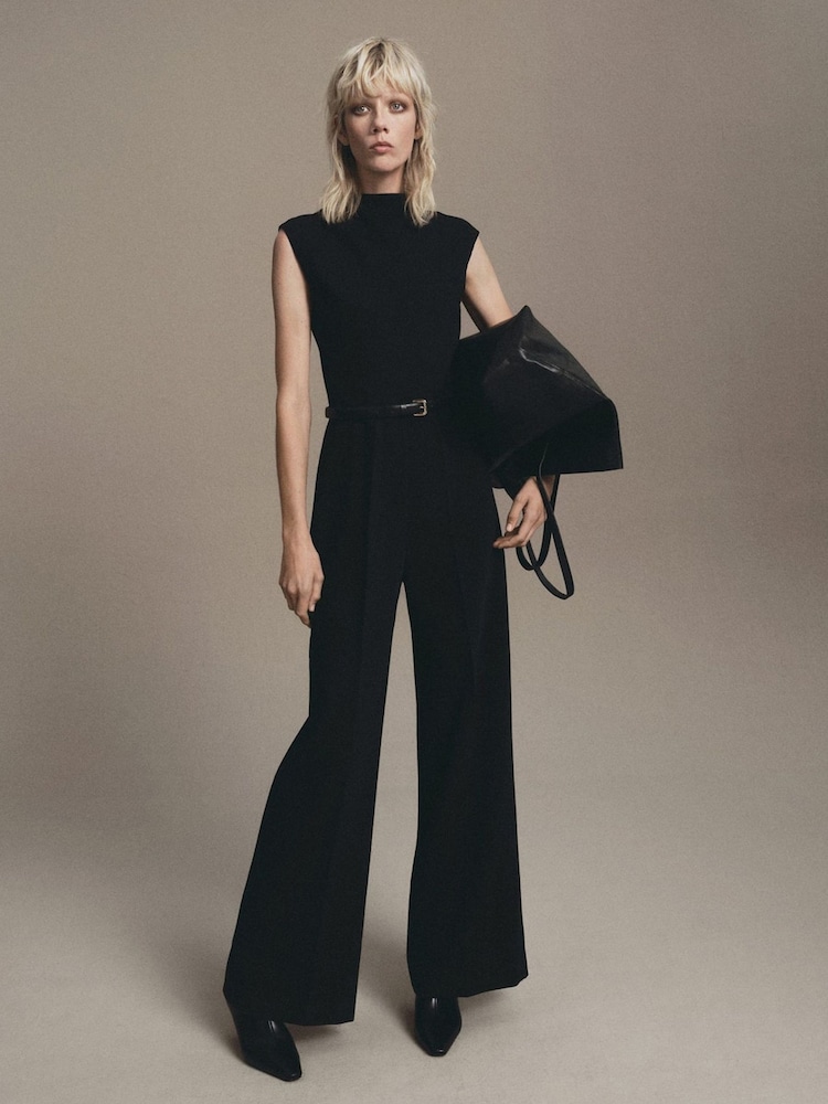 Mango Black Gabriela Playsuit - Image 1 of 6 Mango Black Gabriela Playsuit - Image 1 of 6