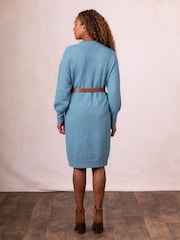 Lakeland Clothing Green Malika Wool Blend Jumper Dress - Image 2 of 6