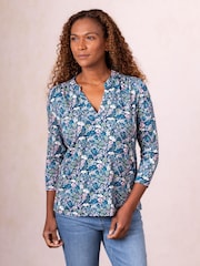 Lakeland Clothing Blue Harmony Jersey Top - Image 2 of 4