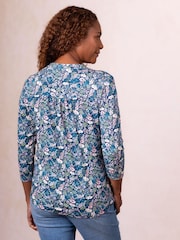 Lakeland Clothing Blue Harmony Jersey Top - Image 3 of 4