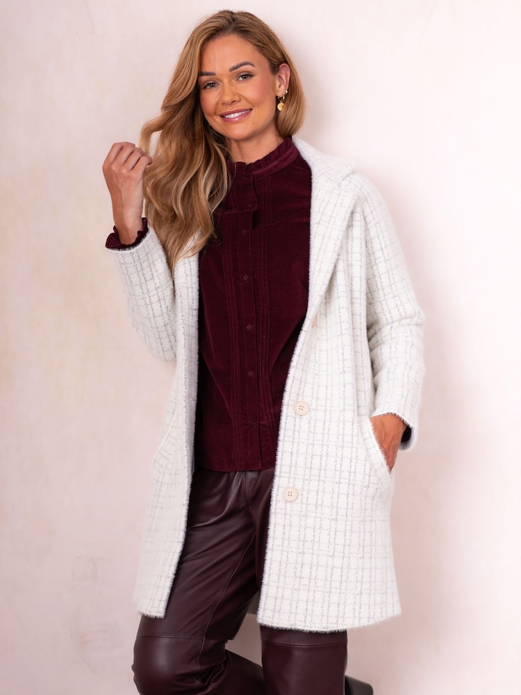 Lakeland Clothing Cream Francis Button Coat - Image 2 of 5