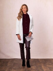Lakeland Clothing Cream Francis Button Coat - Image 3 of 5