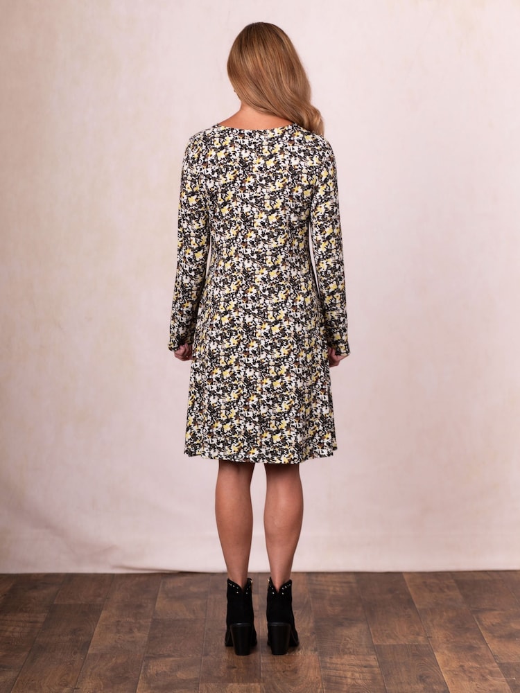 Lakeland Clothing Yellow Mesa Knee Length Dress - Imagem 2 de 5