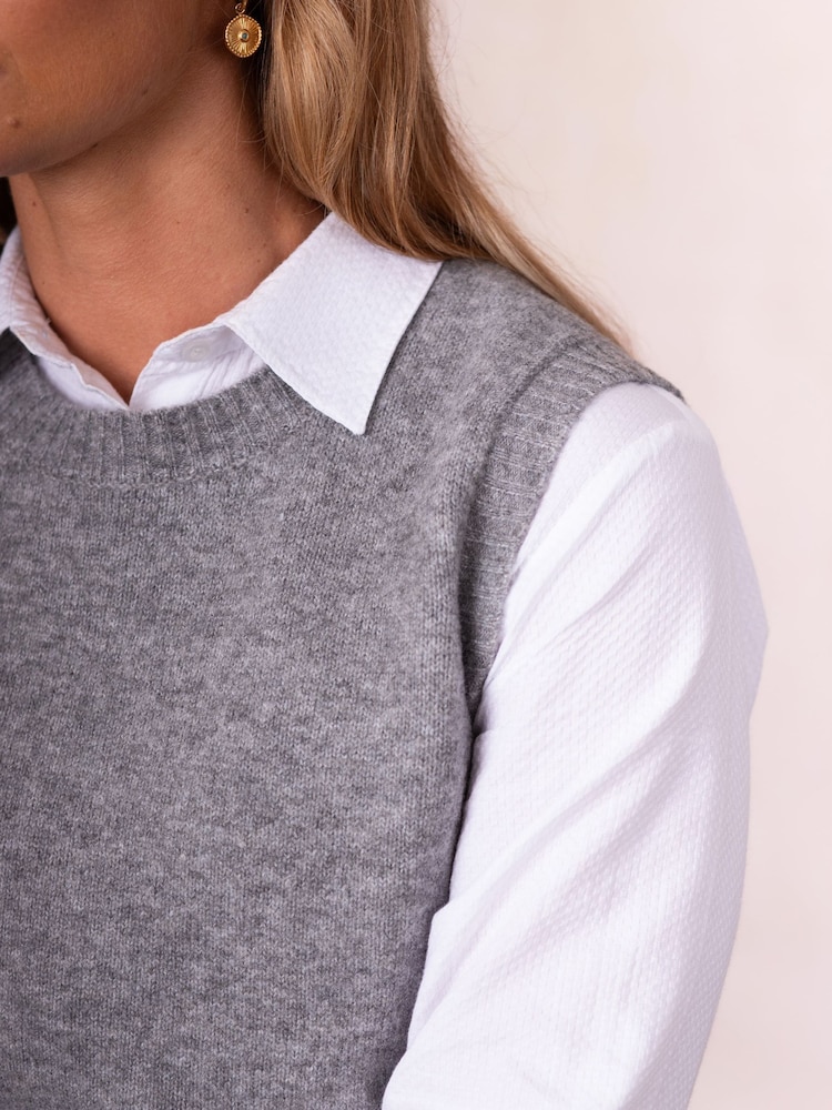 Lakeland Clothing Grey Georgie Knitted Vest - Imagem 5 de 5