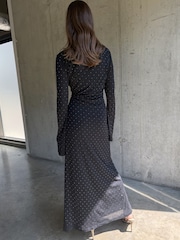 Never Fully Dressed Black Icon Mesh Dress - Image 5 of 6