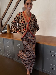 Never Fully Dressed Cherry Leopard Dorris Skirt - Image 6 of 7