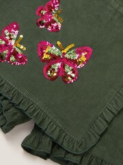 Monsoon Green Sequin Butterfly Corduroy Skort - Image 3 of 3