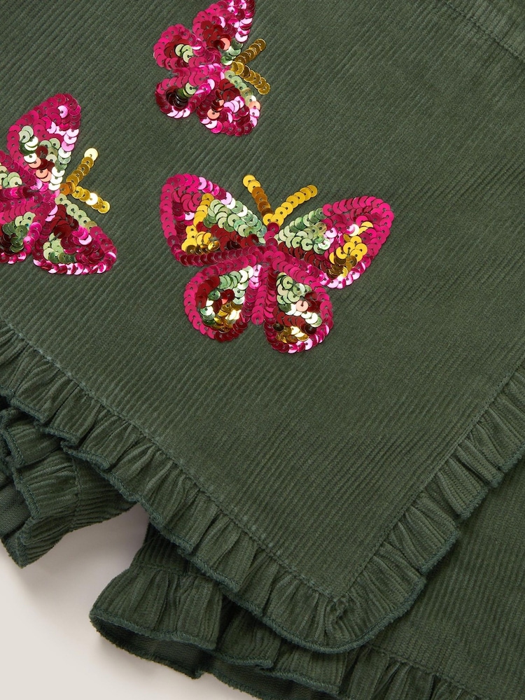 Monsoon Green Sequin Butterfly Corduroy Skort - Image 3 of 3 Monsoon Green Sequin Butterfly Corduroy Skort - Image 3 of 3