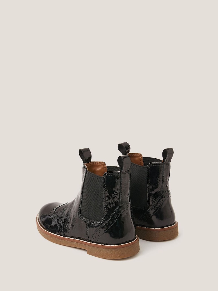 Monsoon Black Patent Leather Boots - Image 3 of 3 Monsoon Black Patent Leather Boots - Image 3 of 3