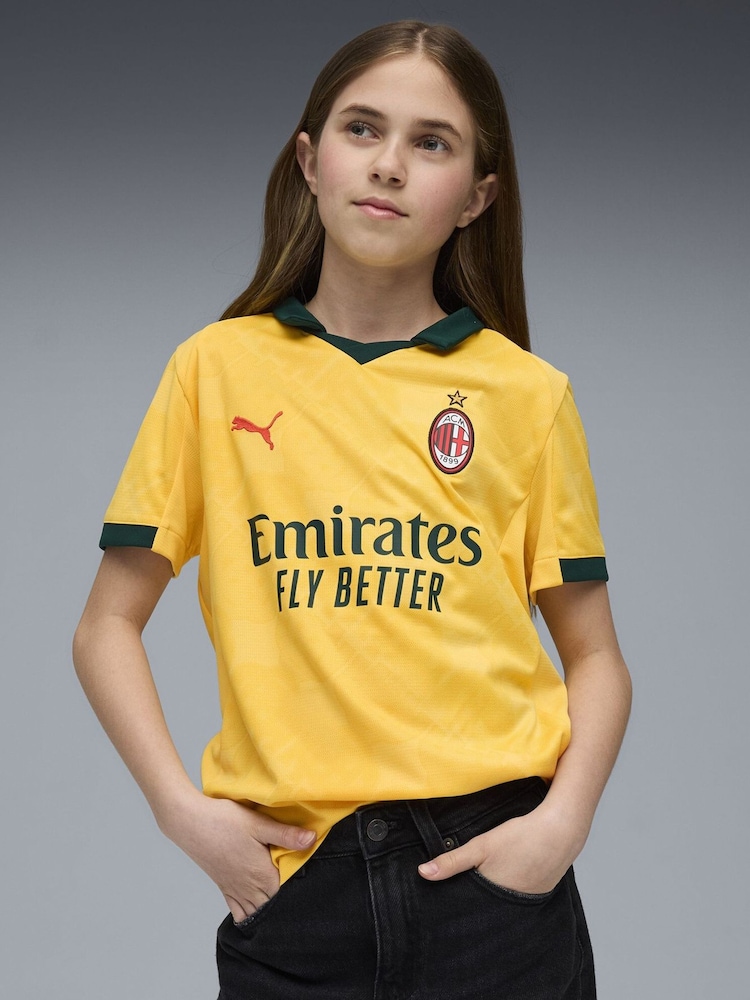 Puma Yellow AC Milan 25/26 Youth Boys Third Jersey - Image 1 of 6