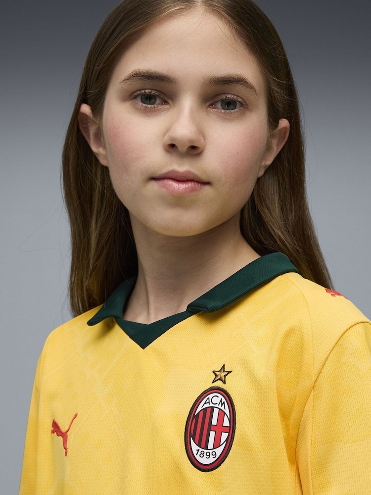 Puma Yellow AC Milan 25/26 Youth Boys Third Jersey - Image 2 of 6