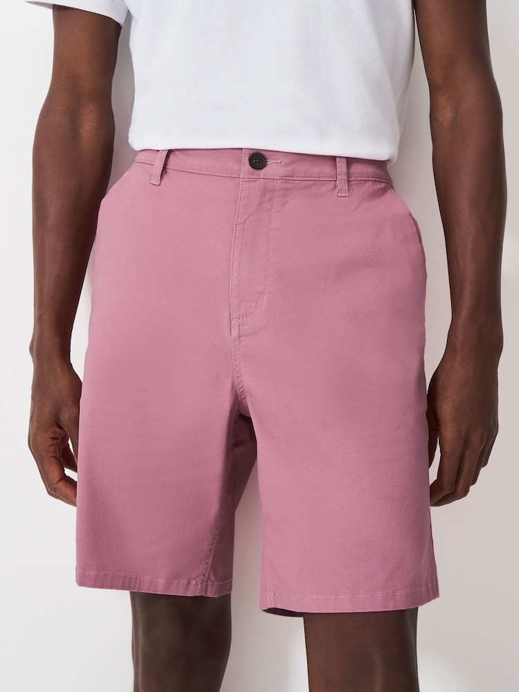 Crew Clothing Pink Cotton Bermuda Chino Shorts - Image 2 of 5