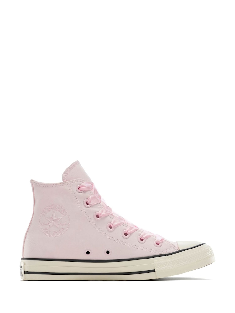Converse Pink Chuck Taylor Peached Canvas High Trainers - Image 1 of 1
