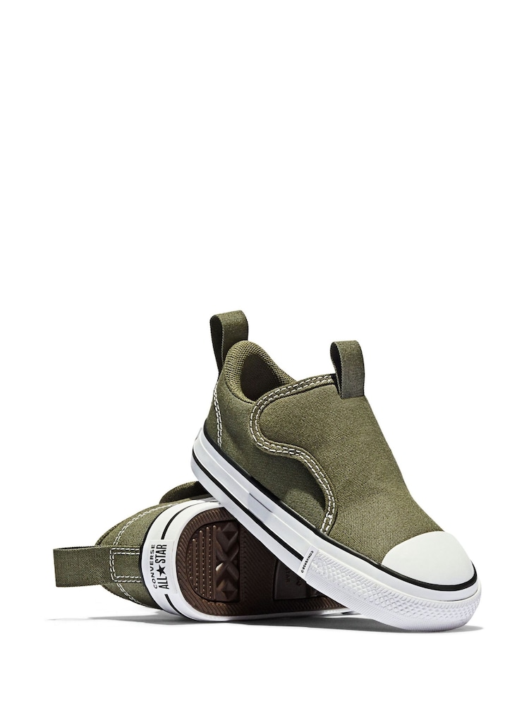 Converse Green Chuck Taylor Malden Street Slip On Trainers - Image 2 of 2