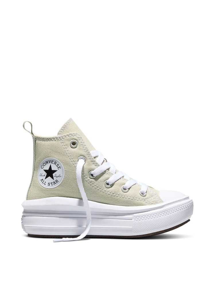 Converse Sage Green Chuck Taylor Move Trainers - Image 1 of 8