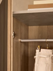 Light Natural Nomad Curve Double Wardrobe - Image 7 of 11