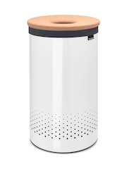 Brabantia White Cork Lid Laundry Bin 60L - Image 3 of 6