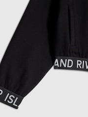 River Island Black Girls Waistband Bomber Jacket - Image 4 of 4