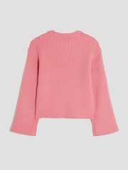 River Island Pink Girls Embellished Heart Jumper - Image 2 of 4