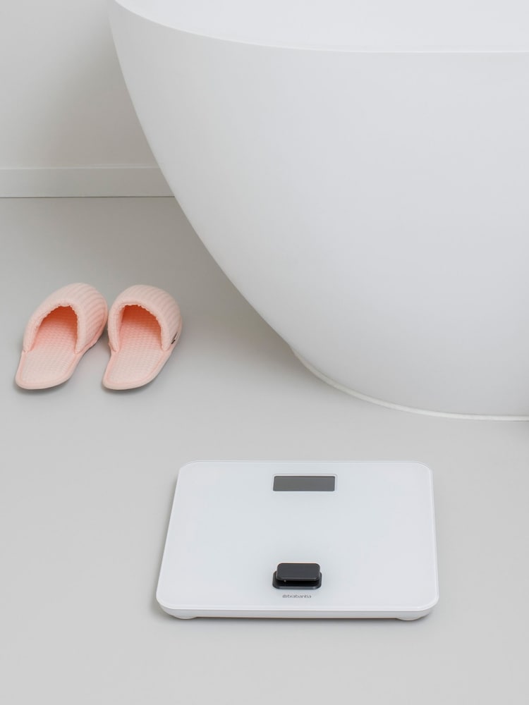 Brabantia White ReNew Battery Free Bathroom Scale - Image 1 of 6 Brabantia White ReNew Battery Free Bathroom Scale - Image 1 of 6