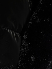 River Island Black Girls Belted Fur Padded Coat - Image 4 of 4