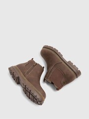 River Island Brown Boys Borg Lined Chelsea Boots - Image 5 of 5