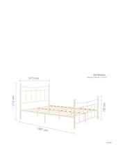 Birlea Cream Emily Bed - Image 11 of 12