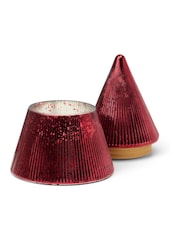 Paddywax Christmas 7oz198g Red Stacked Tree Candle - Image 2 of 2