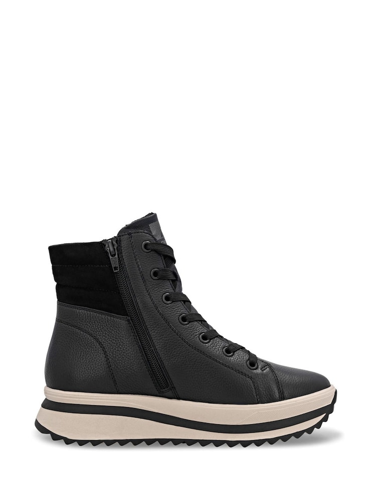Rieker Zipper Black Boots - Image 2 of 6