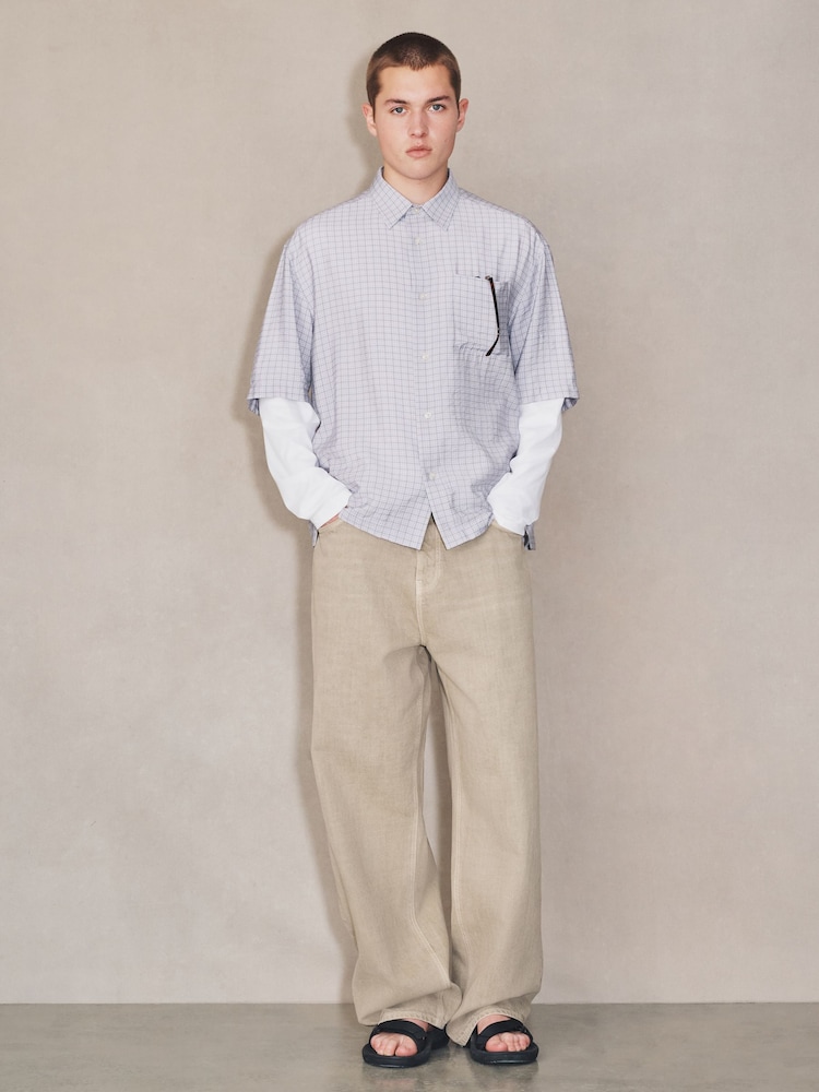 Sand EDIT Baggy Fit Jeans - Image 2 of 11