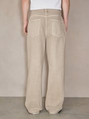Sand EDIT Baggy Fit Jeans - Image 3 of 11