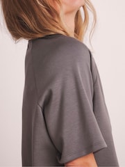 JD Williams Grey Anthology Premium Short Sleeve Crew Neck Sweatshirt - Image 3 of 6